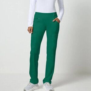 Cherokee Iflex Women’s Knit Waistband Hunter Green Scrub Pants Size XL